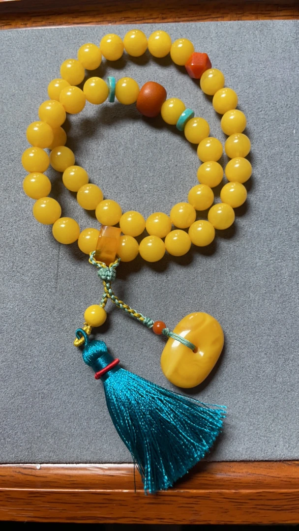 纯天然蜜蜡多圈手链