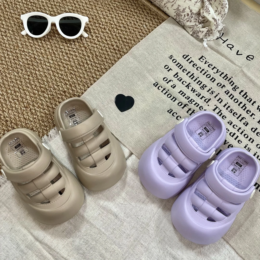 幸福玛丽居家男女拖鞋包头女英伦夏季防滑中国风沙滩鞋