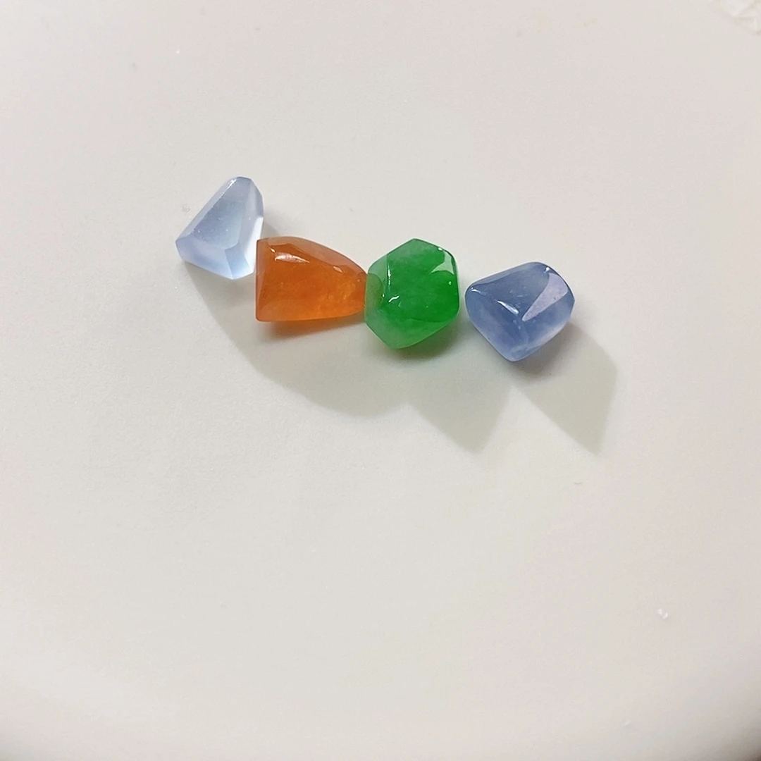 翡翠裸石高冰春夏秋冬随行一组