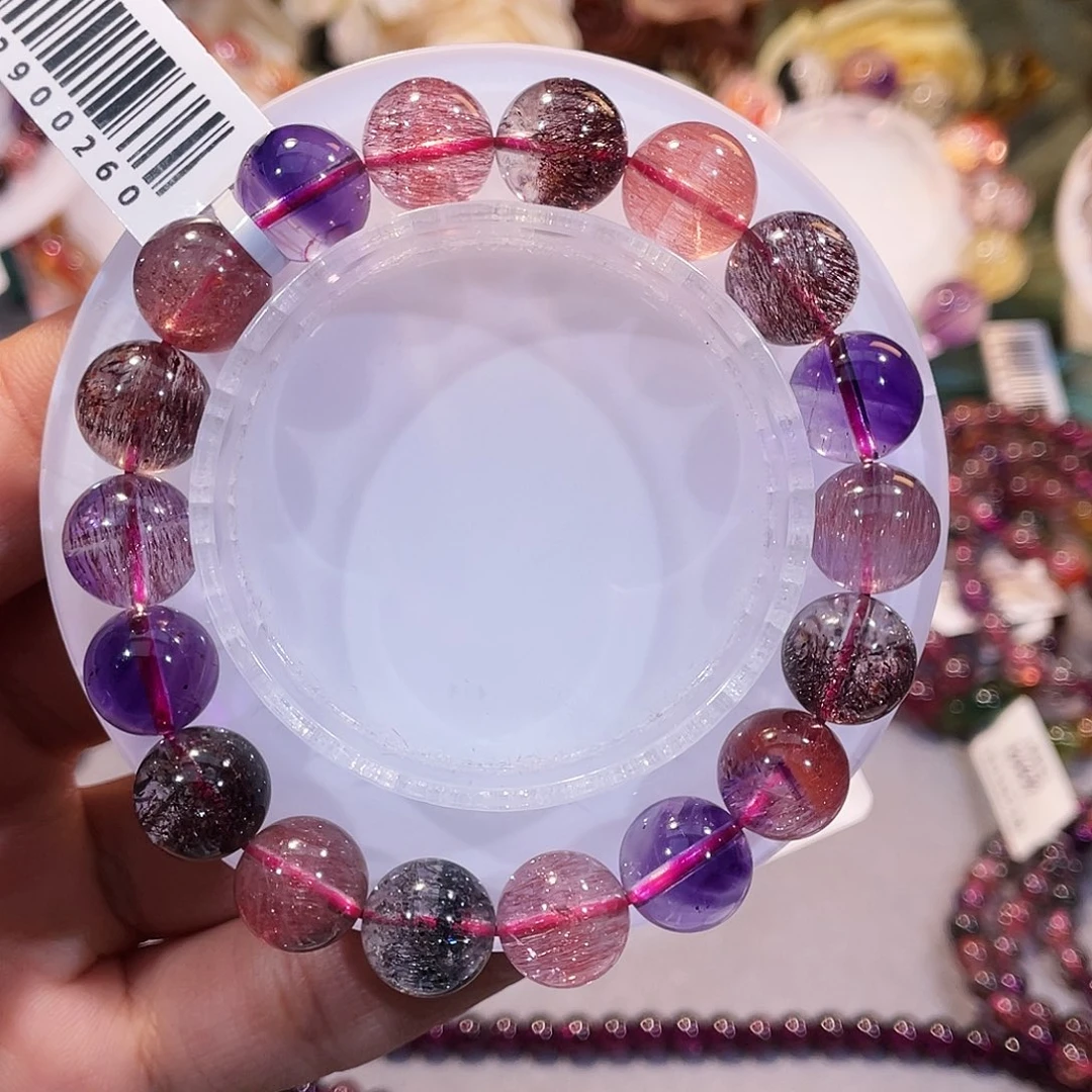 手串水晶未镶嵌黑加伦超七11+