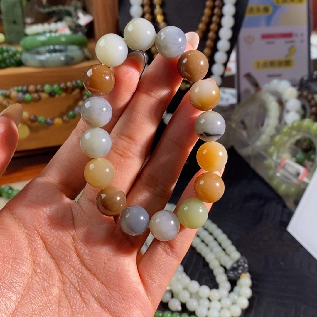 和田玉未镶嵌手链