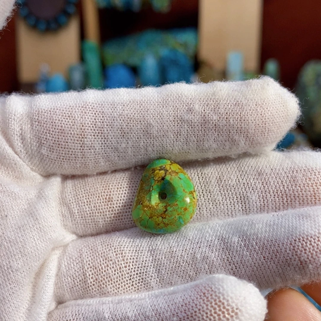 定制绿松石三彩藏扣