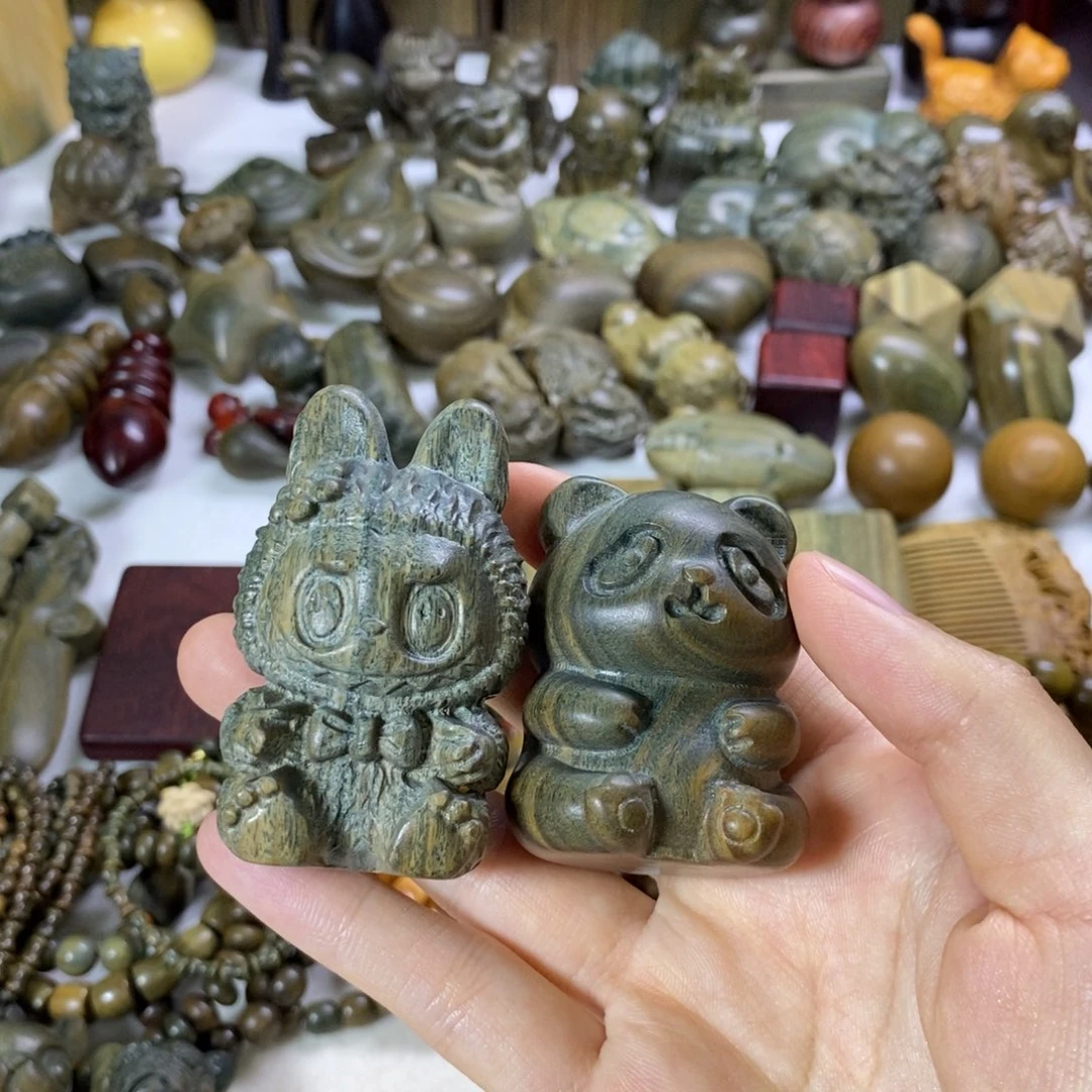 用***6木绿檀木料工艺品