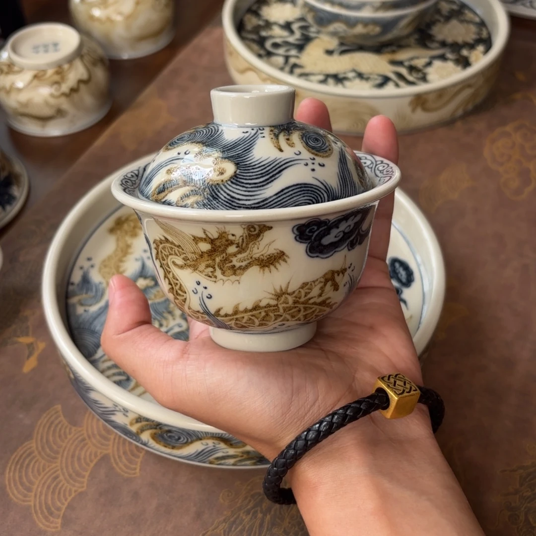 摆件景德镇手绘茶器