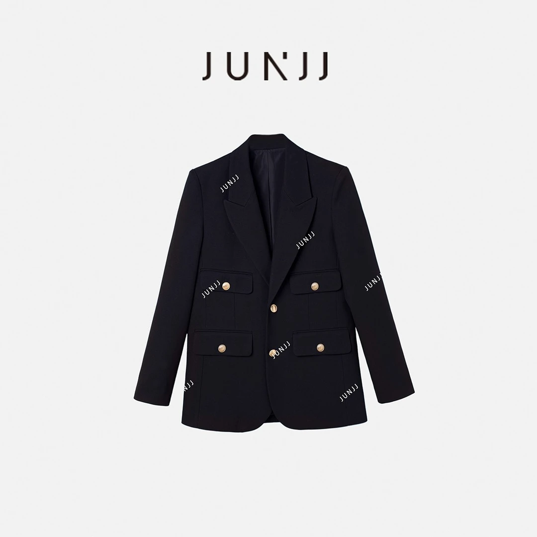 英伦西装 显高显气质直筒宽松