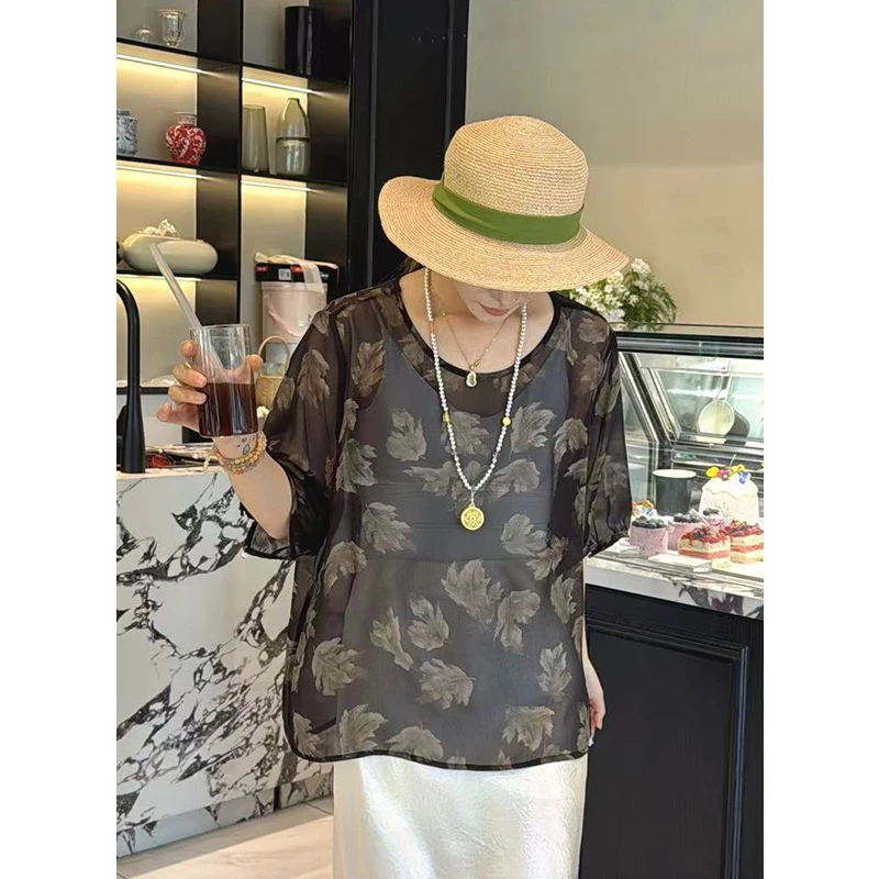 时尚圆领衬衫罩衫娃娃衫减龄宽松显瘦上衣女退让 PX1-230