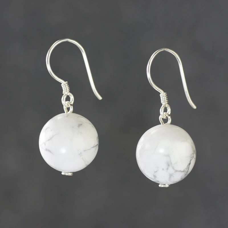 非金属仿水晶耳饰 高级感白松耳环小众简约气质大气宝石耳坠