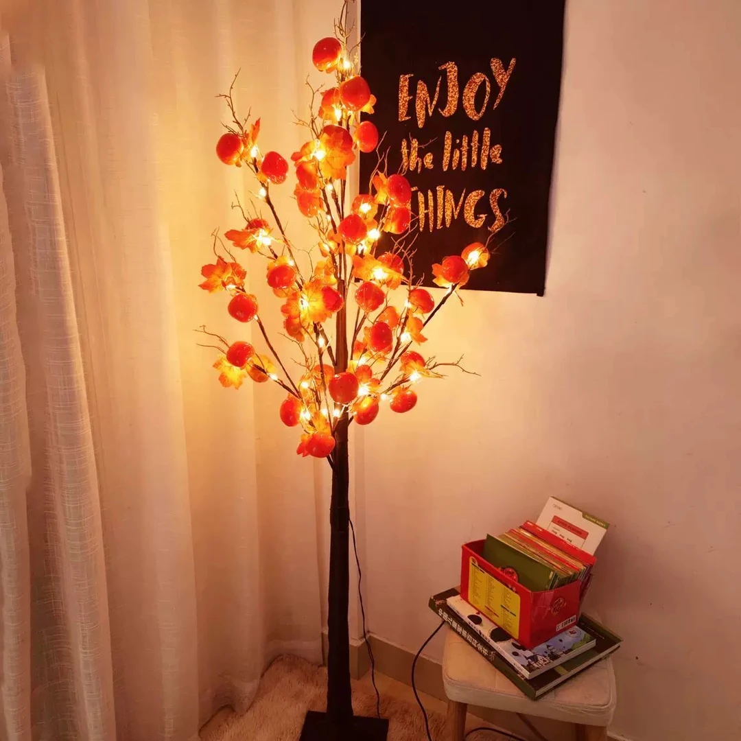 【新疆包邮】2545LED发光树橘子乔迁客厅卧室摆件树灯过年元旦春节