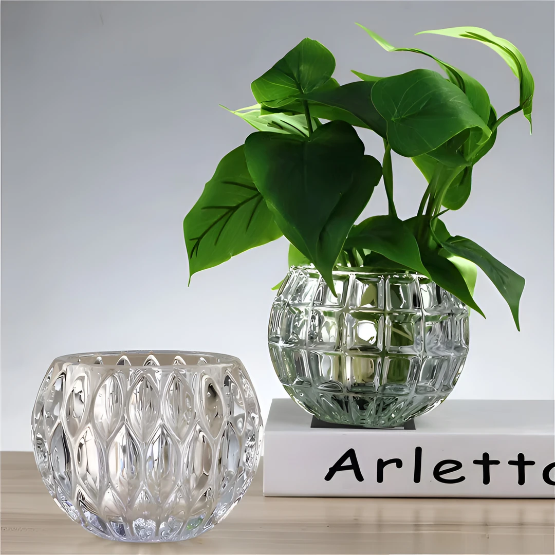 GIOIO创意简约透明水培植物玻璃花瓶绿萝器皿水养容器花盆摆件