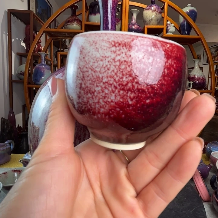 牛家钧窑牛自恒老师钧瓷杯