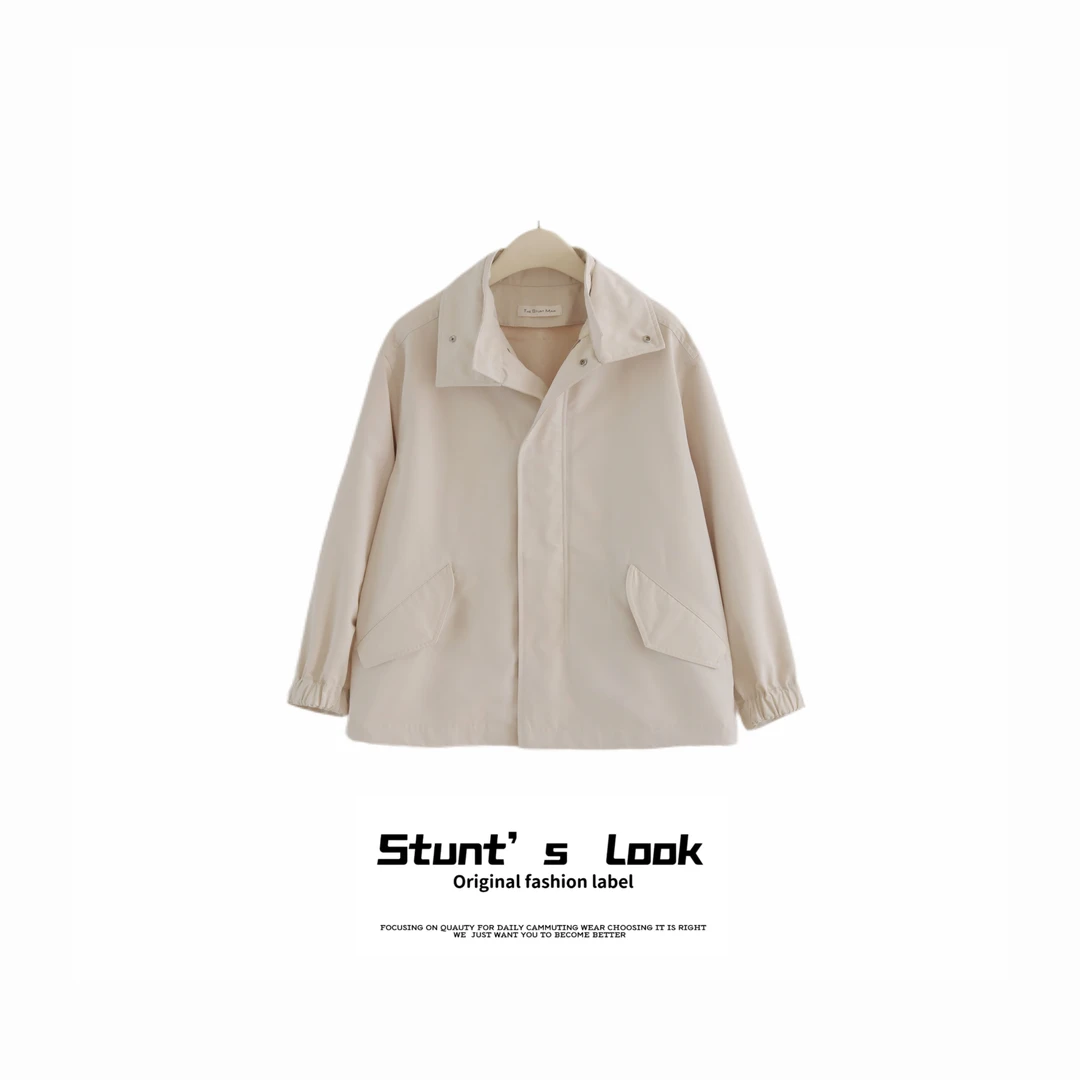 春季新款宽松休闲夹克+内胆两件套1346