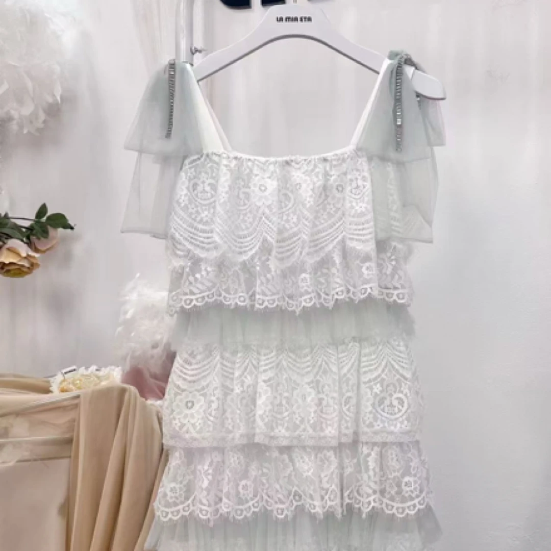 Lamiaeta直播福利款重工软蕾丝蛋糕裙