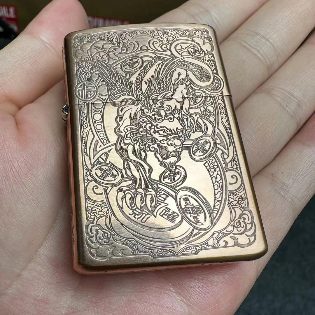 紫铜貔貅煤油打火机（需自行加油）z