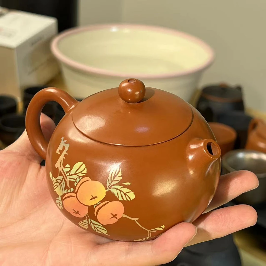 建水紫陶 阴刻阳填 纯手工复烧