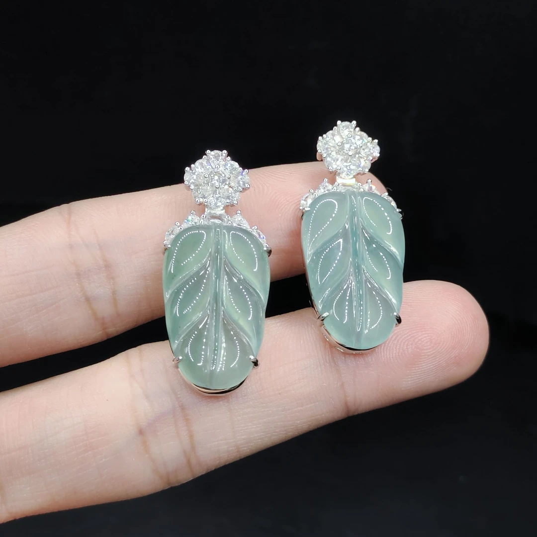 【康康严选】翡翠叶子吊坠赠链T1【多样性发其一】约22-14-3mm