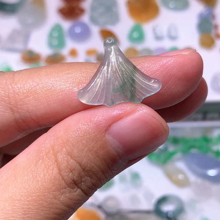 未镶嵌定制翡翠银杏叶