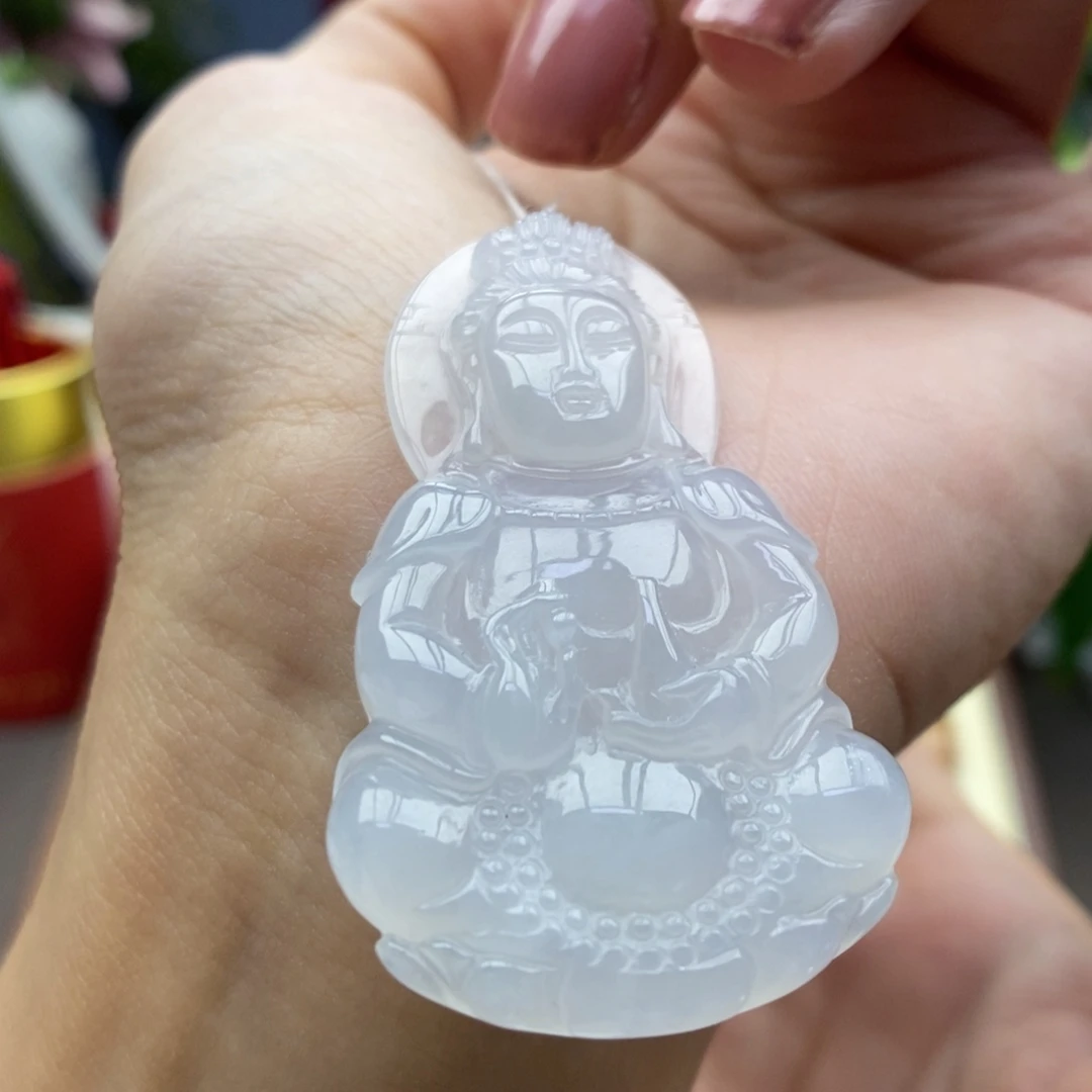 翡翠未镶嵌颈饰吊坠24