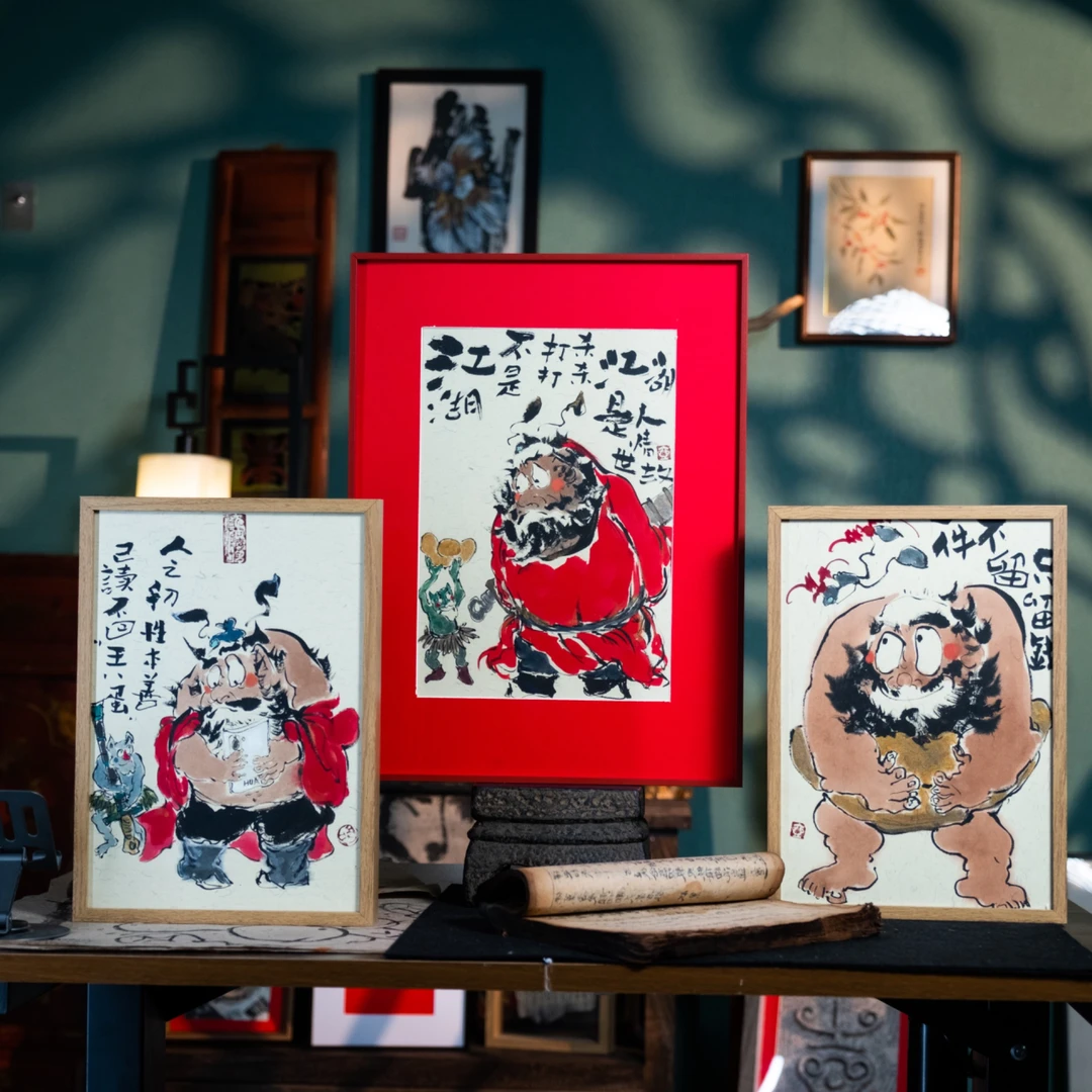 【孤品】钟馗系列 原稿书法画作国潮文创摆件挂画