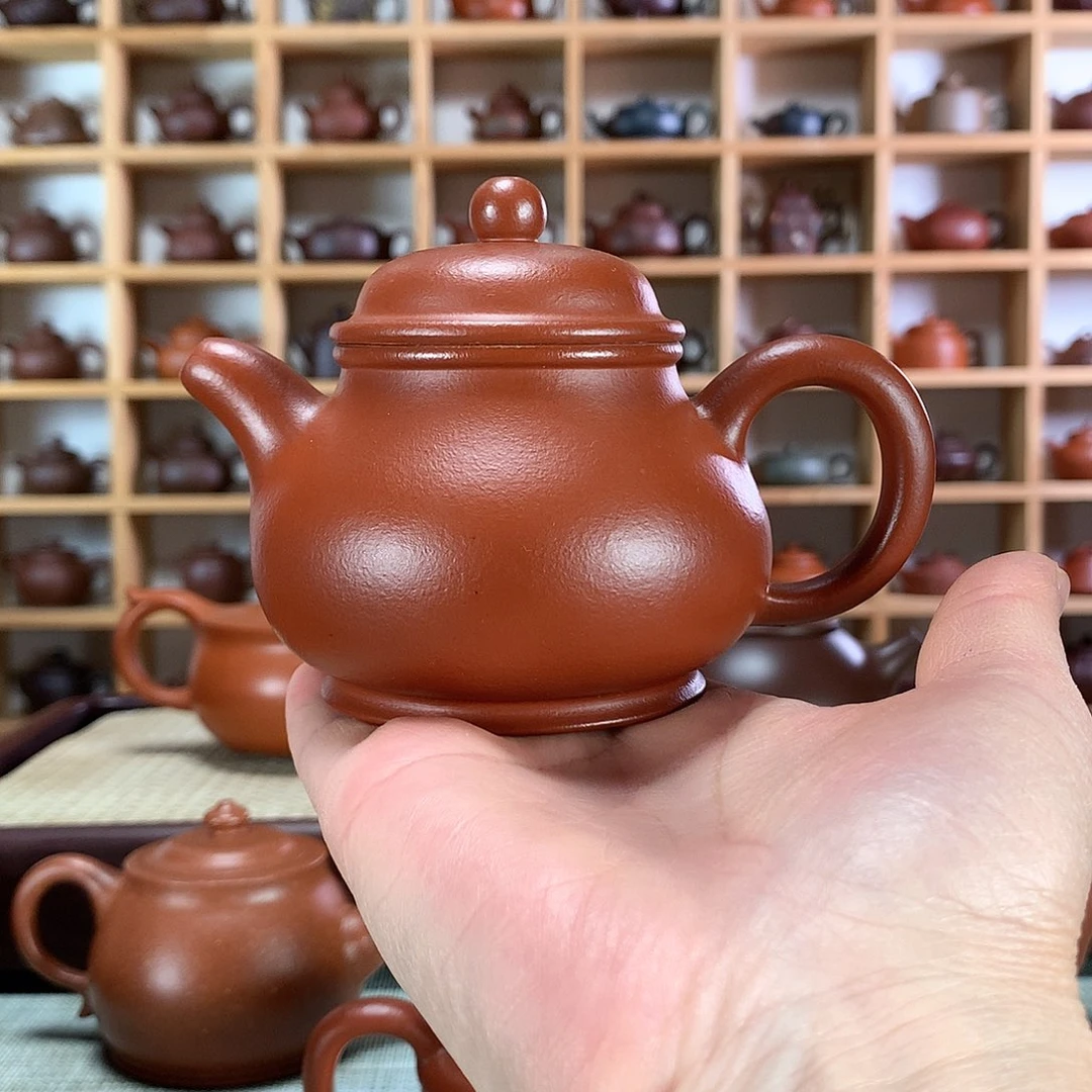 紫砂潘壶原矿紫砂手工制作1