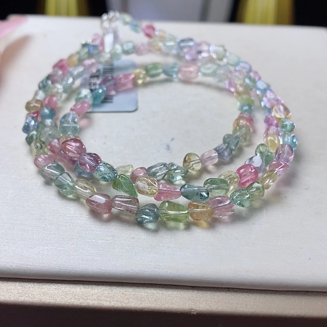 手链未镶嵌碧玺卷*毛糖豆三圈