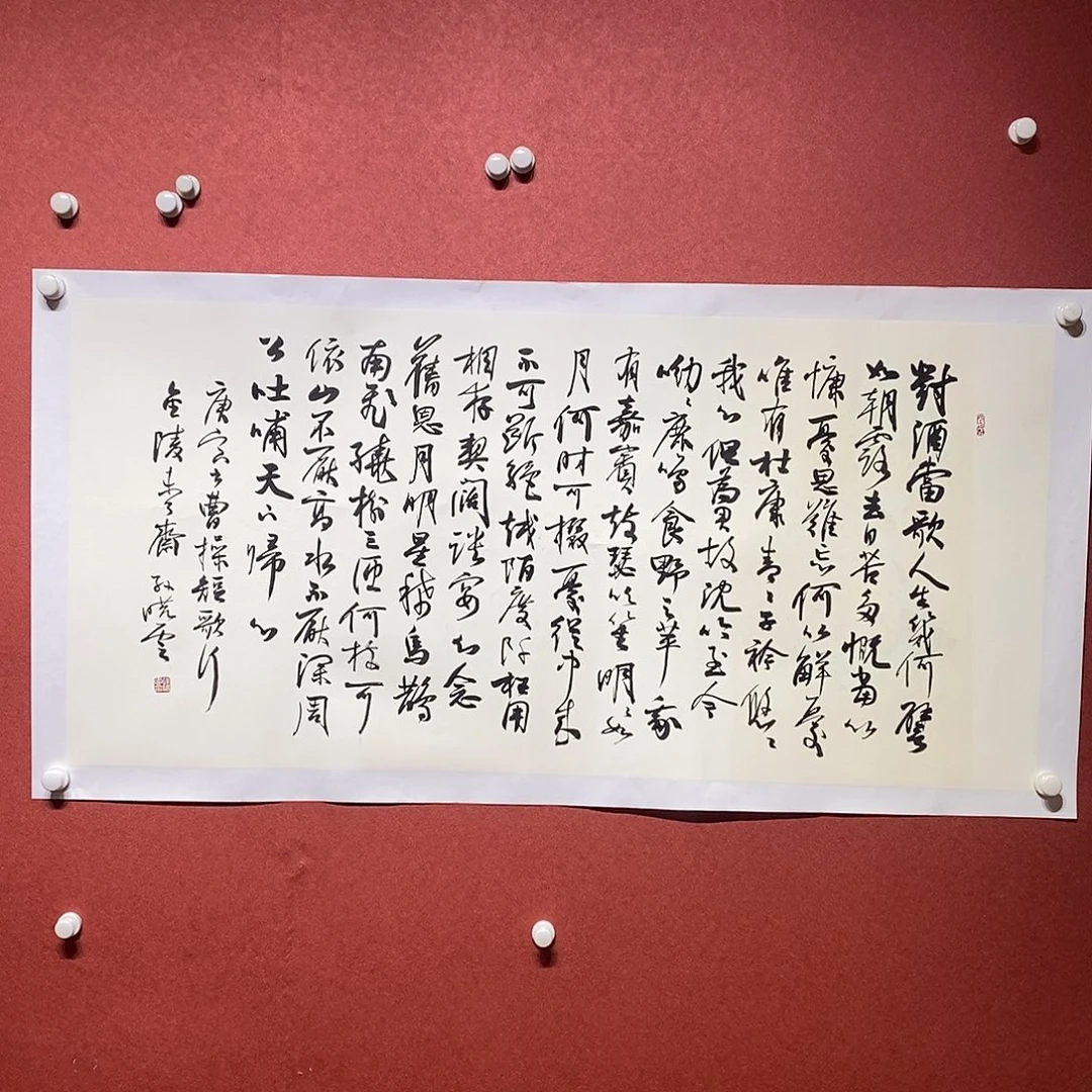书法对酒当歌直播大漏