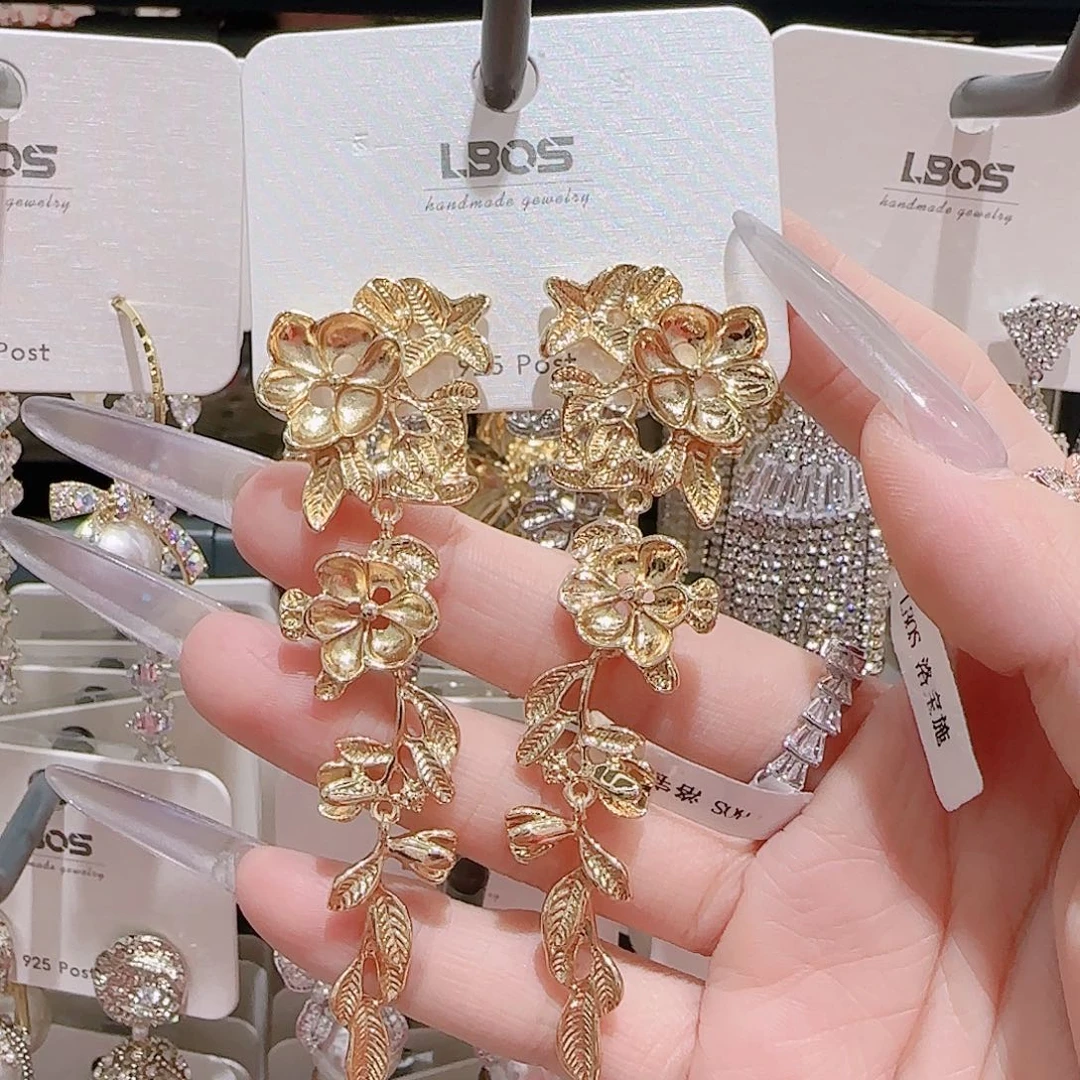 锆石铜合金925银耳环