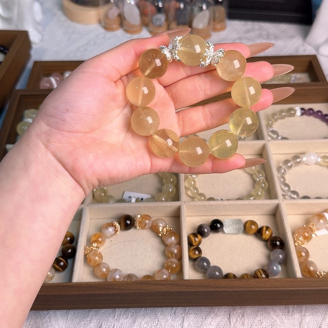 水晶手链未镶嵌黄水晶19拍三单