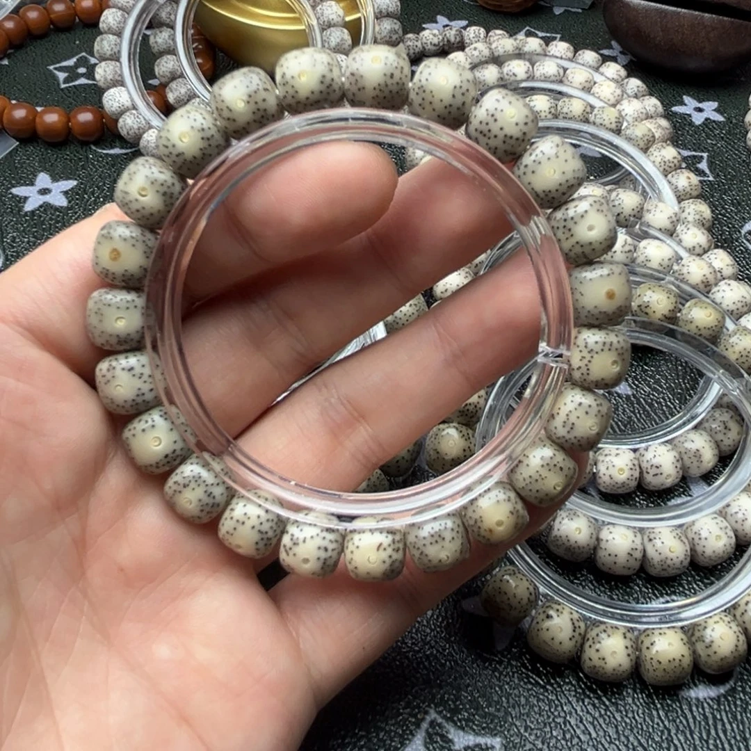 手串星月菩提糯冰大眼细星单圈10mm