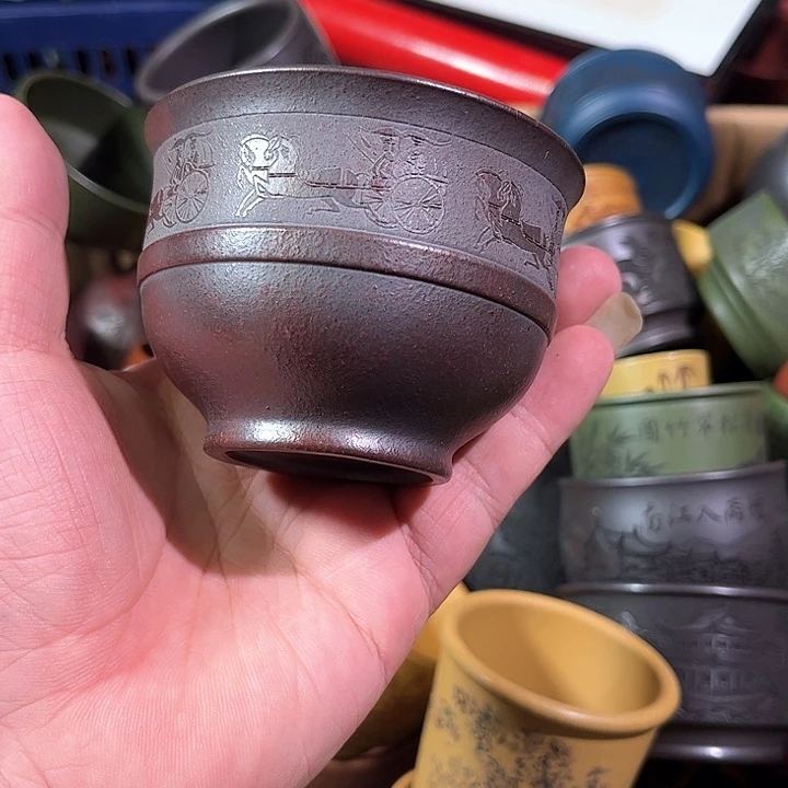茶杯紫砂万****倒全手工紫砂主人杯