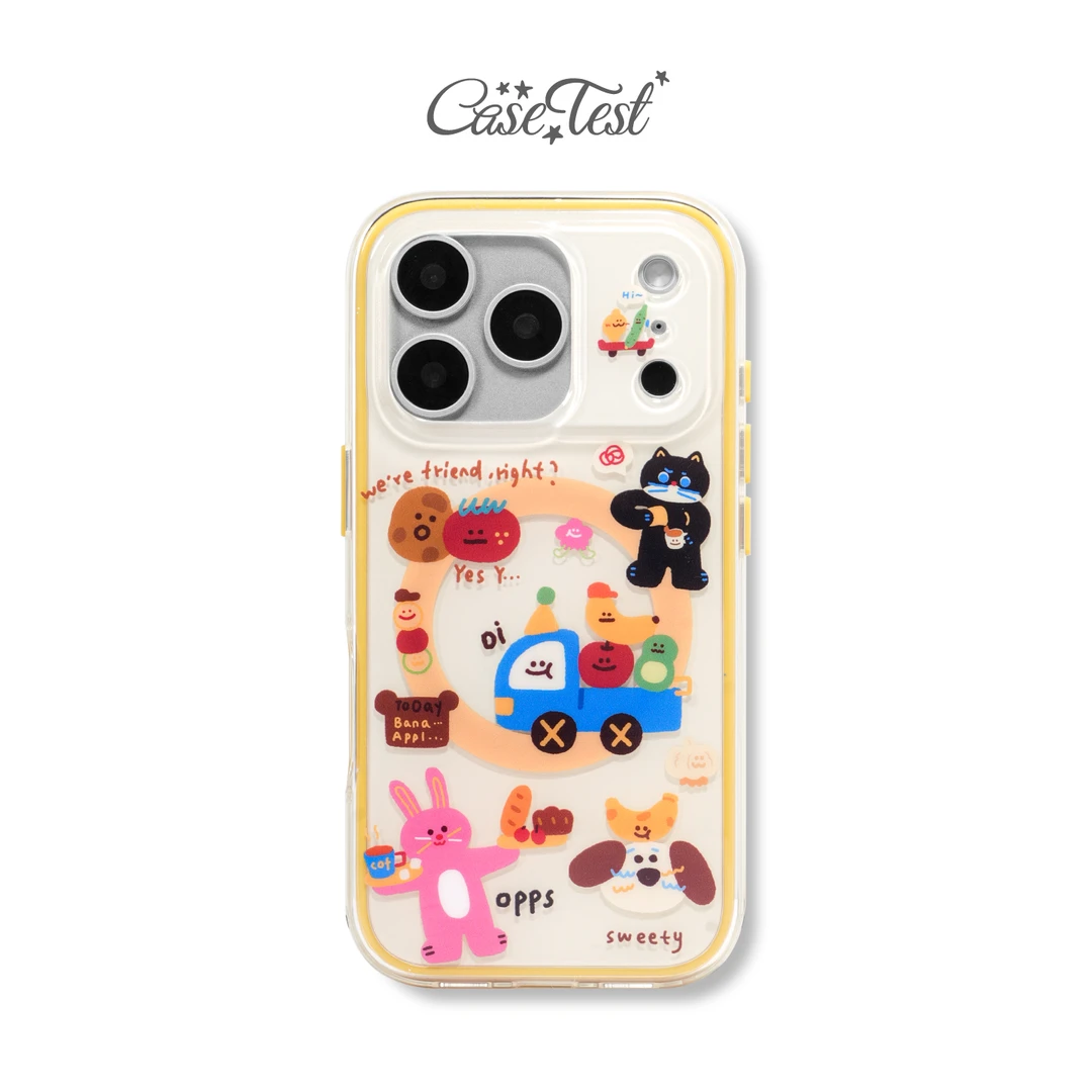 壳试验小菜狗二合一磁吸手机壳适用iPhone17 16 15 14Promax新款