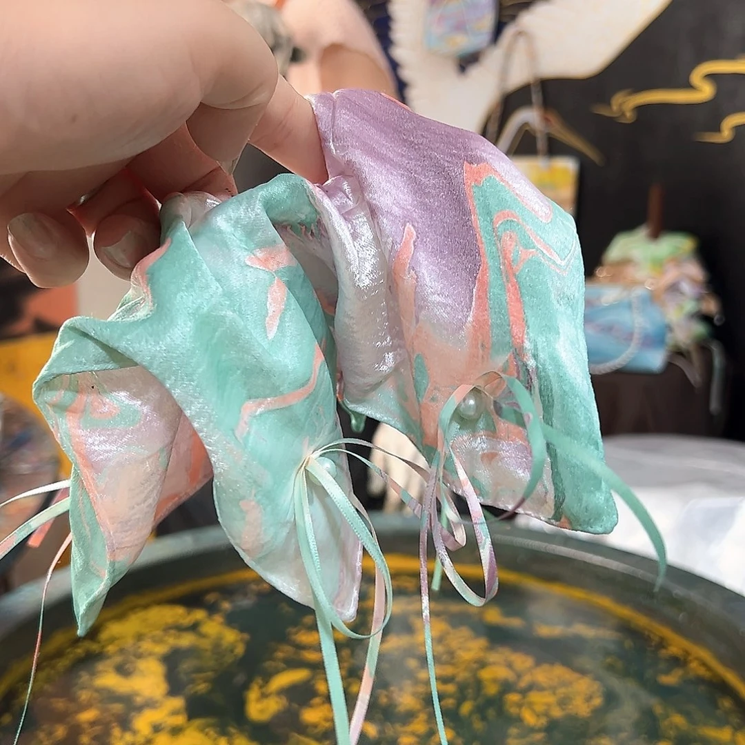 南*660新款方巾发圈手作