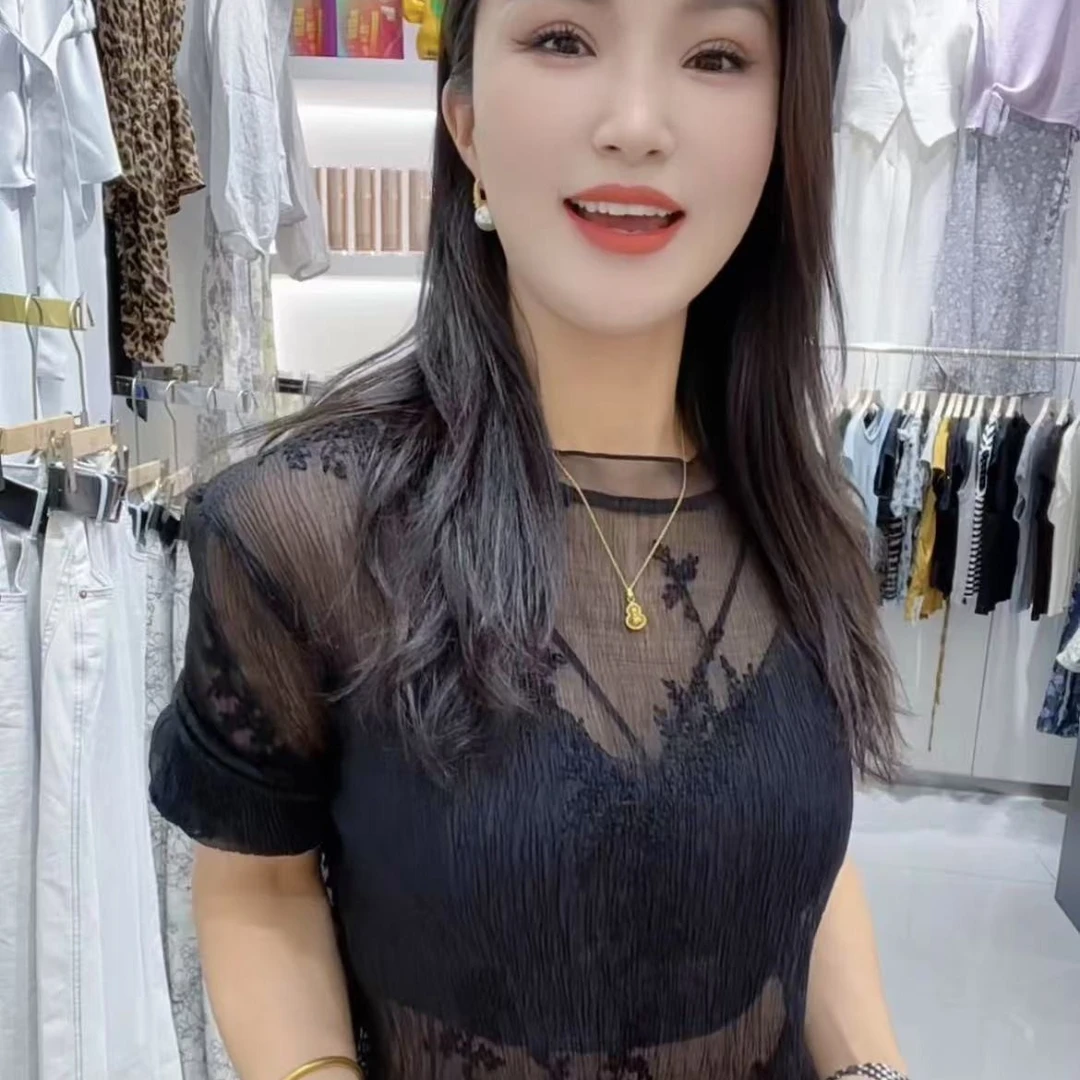 杜姐家蕾丝长袖防晒上衣