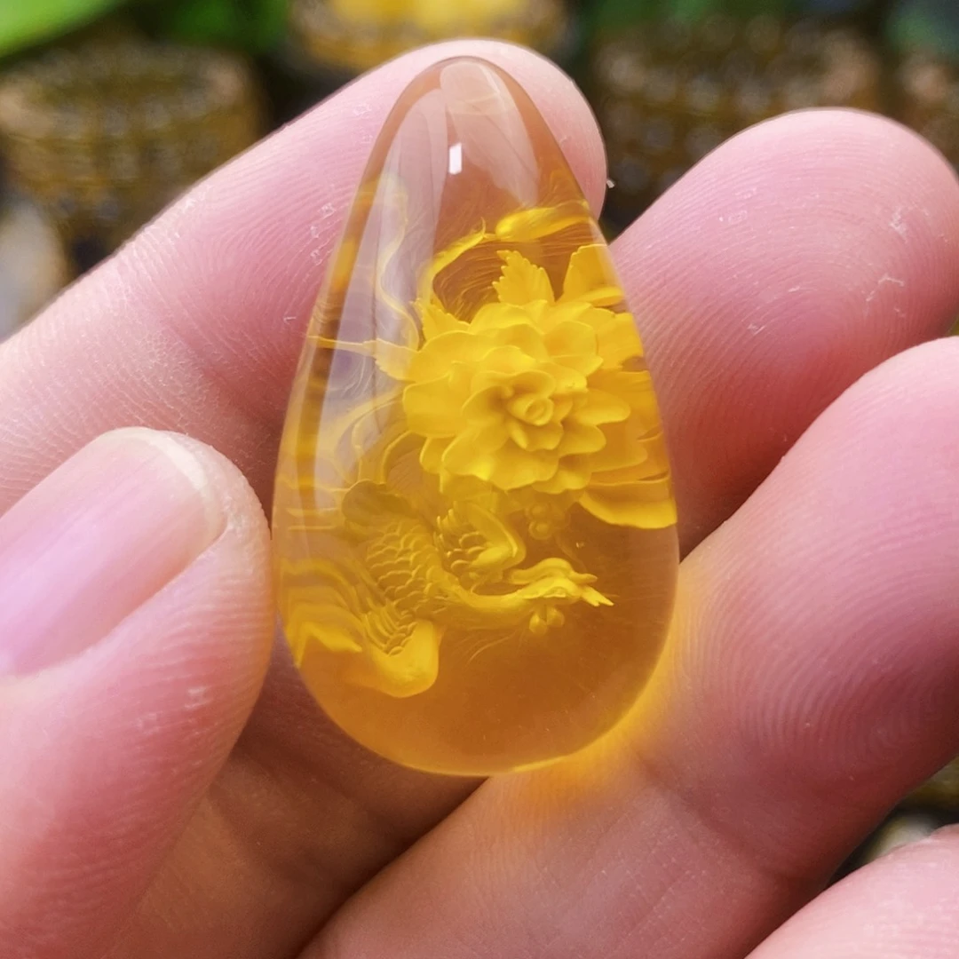 【闪购商品】金珀吊坠(不含链)未镶嵌