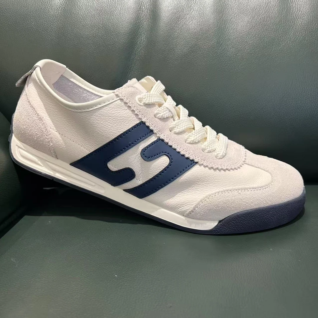 头层牛皮春夏软底小白鞋舒适低帮百搭时尚休闲男士潮流男鞋8G2135