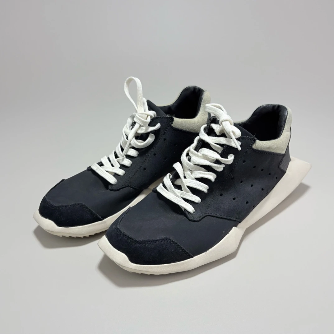 95新 RICKOWENS RO×ADIDAS联名二代TANK休闲鞋 37.5码 95新13772