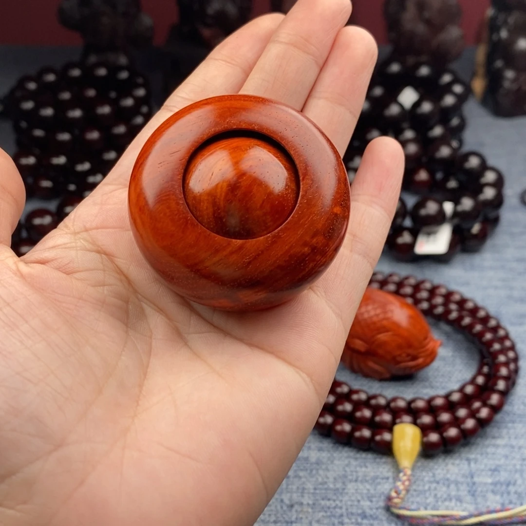 小叶紫檀把件时来运转