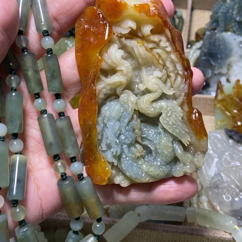 【闪购商品】未镶嵌蛇纹石玉颈饰无*