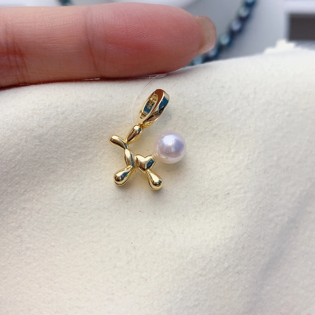 银S925镶嵌海水珍珠颈饰w14