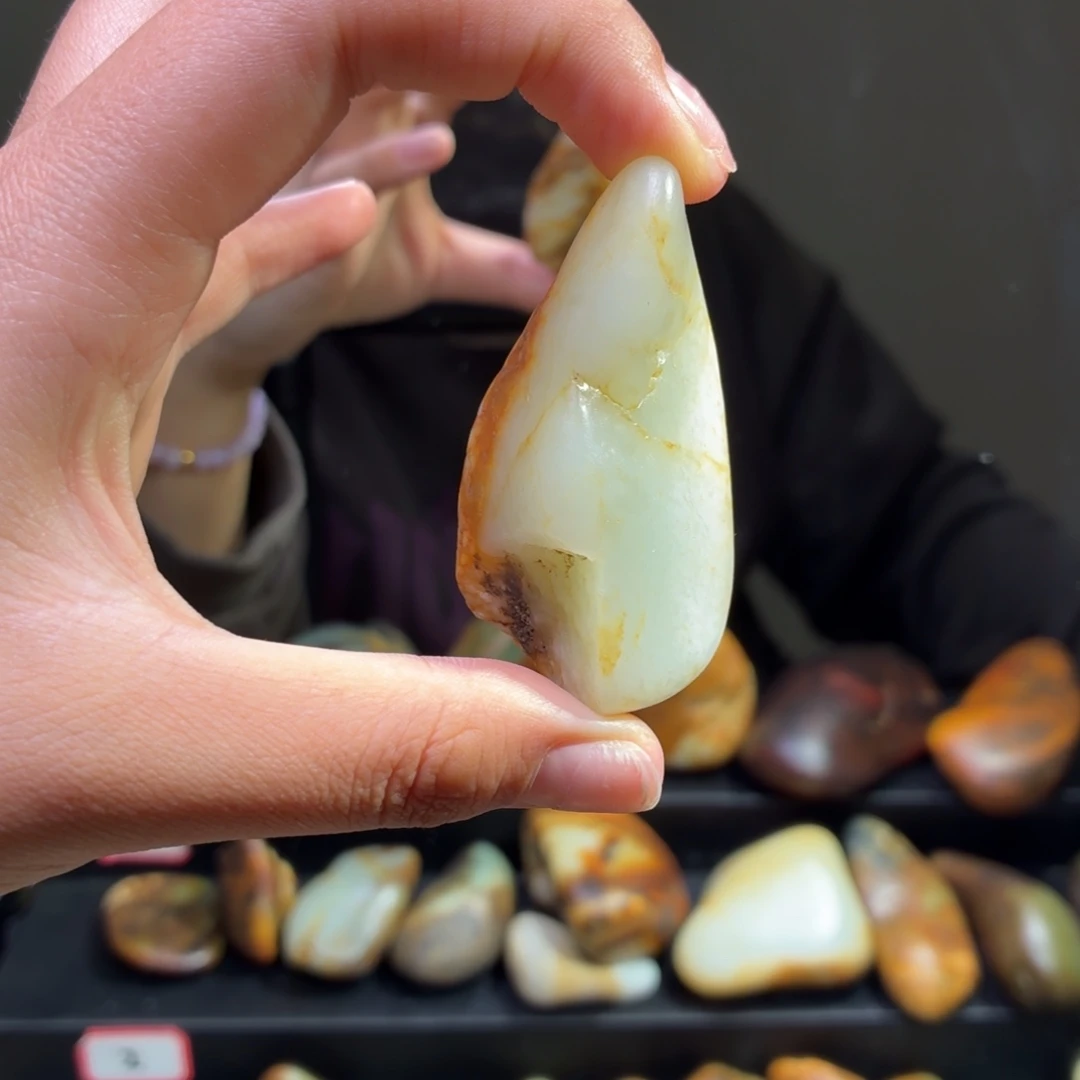 和田玉未镶嵌挂件56.5