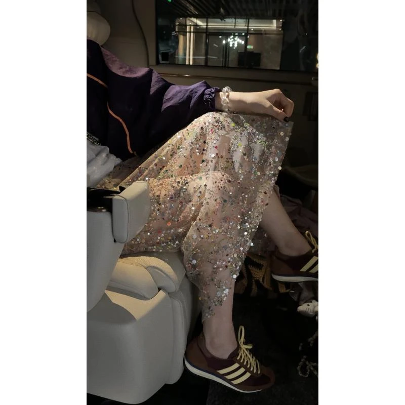 亮片半裙终于来了 J24B127