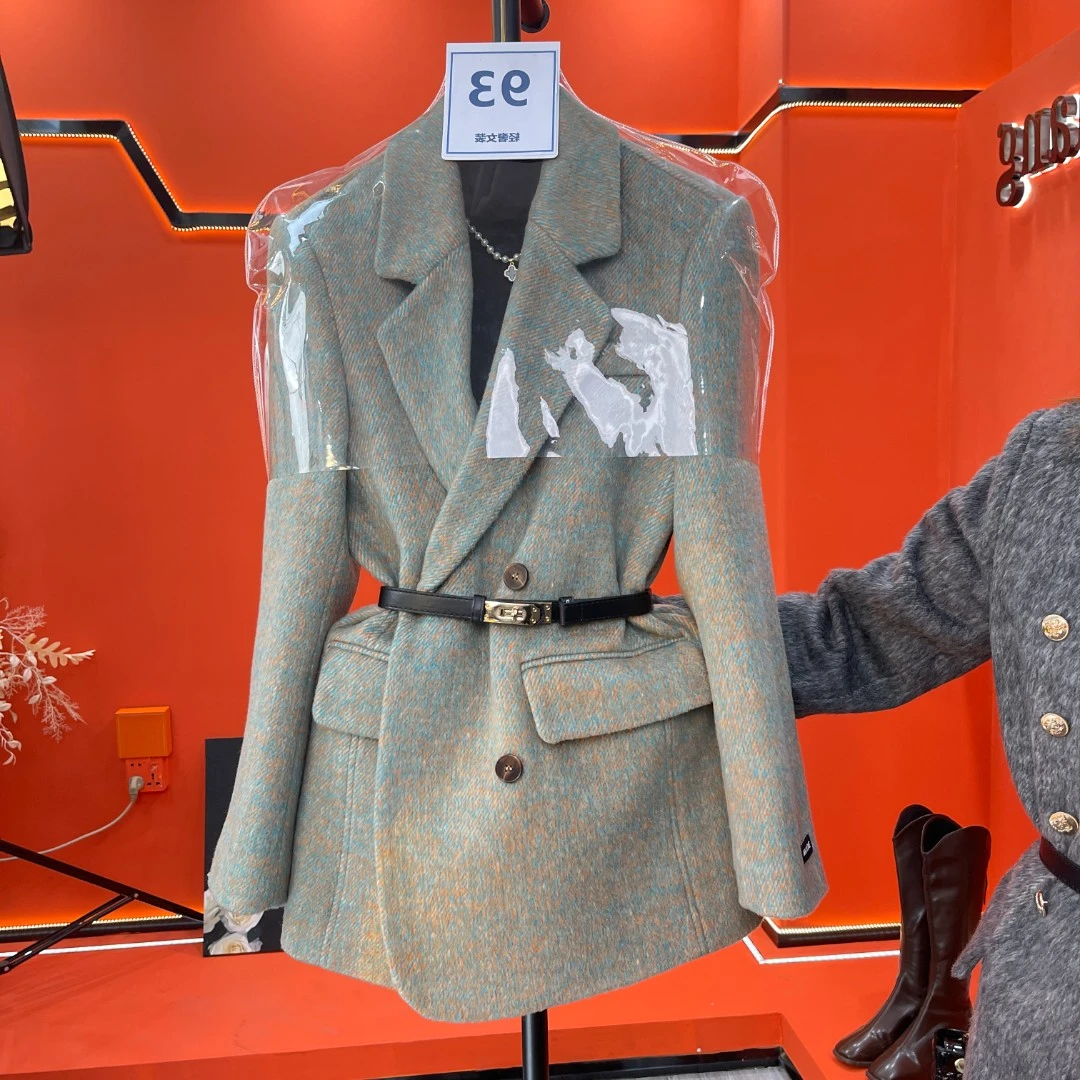 【MEINI】现货 秋冬季时尚百搭风设计师毛呢轻奢气质女装套装