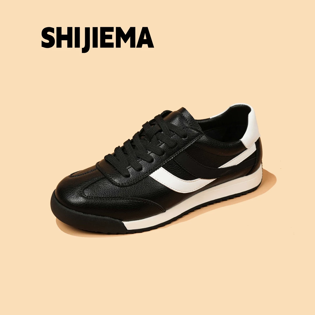 真皮软底舒适百搭休闲运动板鞋德训鞋秋冬新款 S-1112