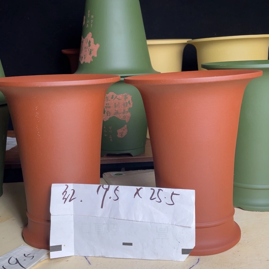 宜兴原矿紫砂花盆