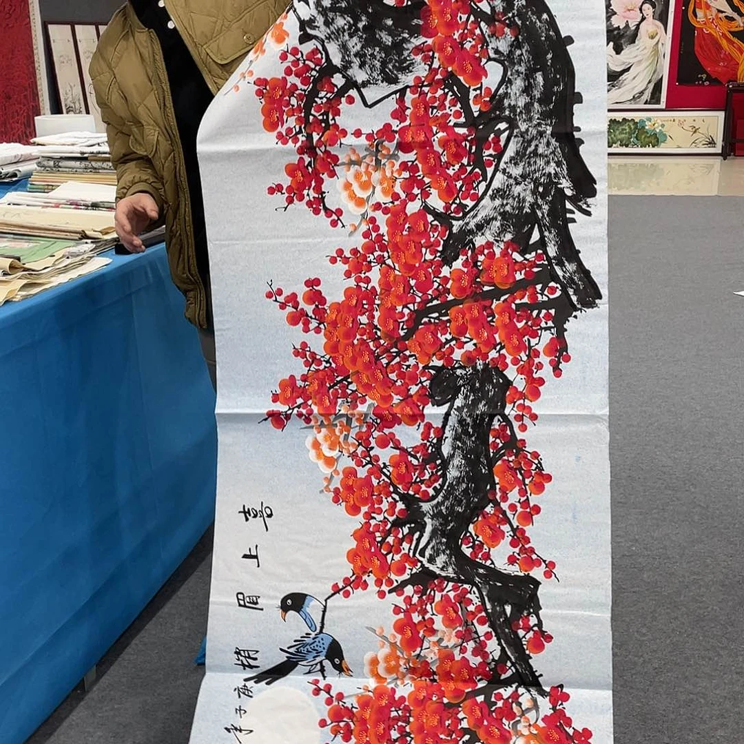 国画今天上午国画作品展示