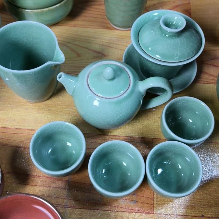 瓷片磁州窑五厂盘碗壶杯