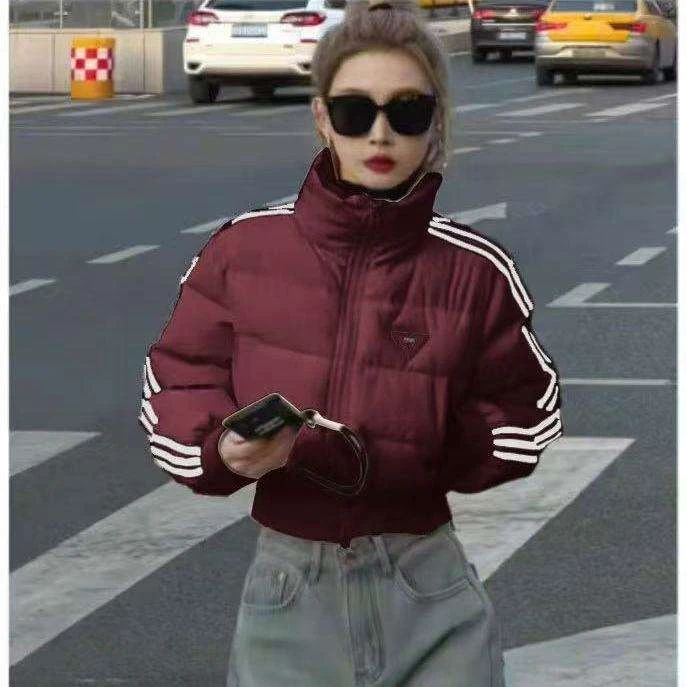 运动立领长袖2025新款冬季时尚保暖外套棉服上衣时尚小短款