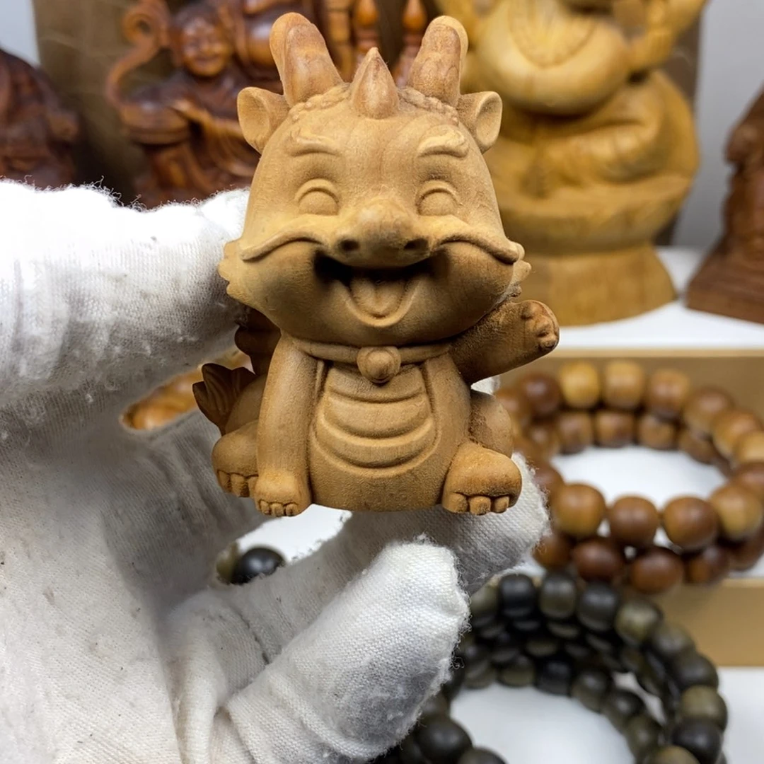 檀香木手串/手链老山檀香小神龙奶香