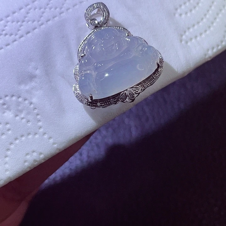 颈饰18K金镶嵌翡翠翡翠