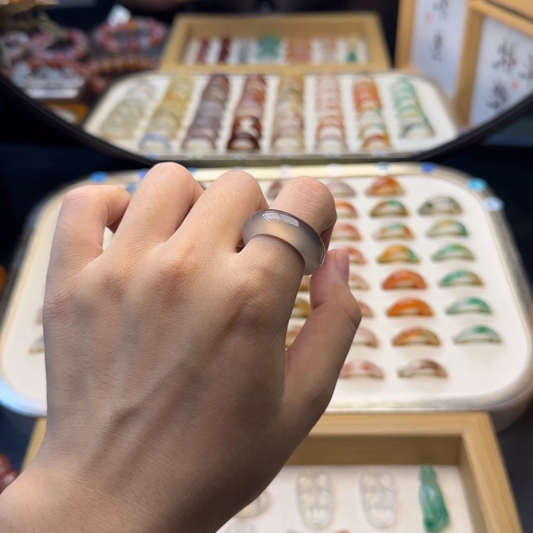 玛瑙/玉髓戒指合金