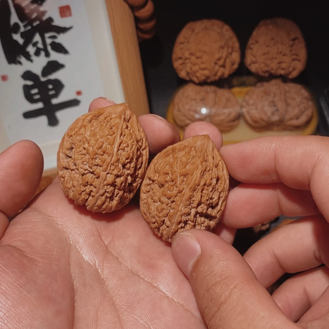 文玩核桃把件34,5大蒜头